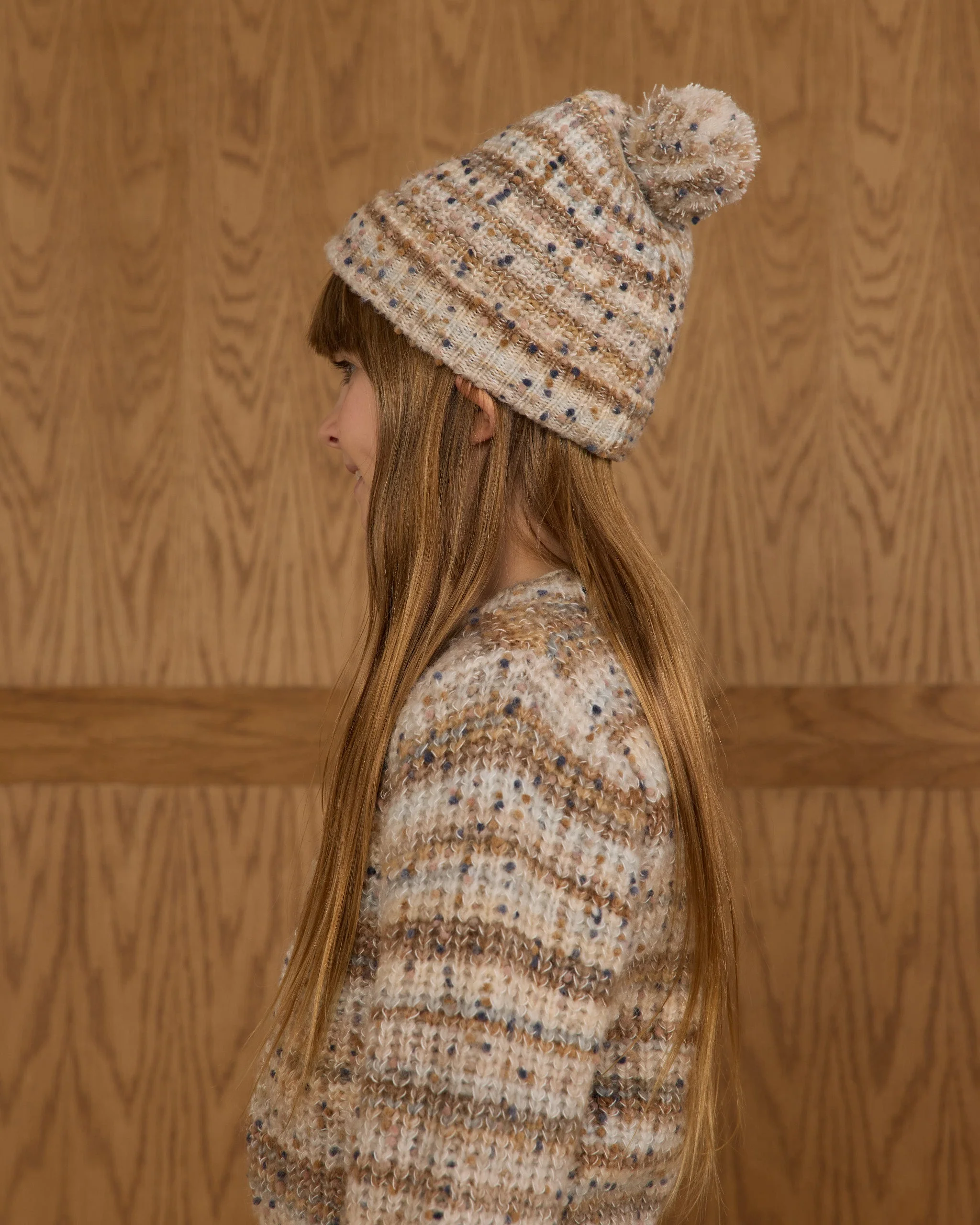 Beanie || Stone Multi-Stripe - Image 2