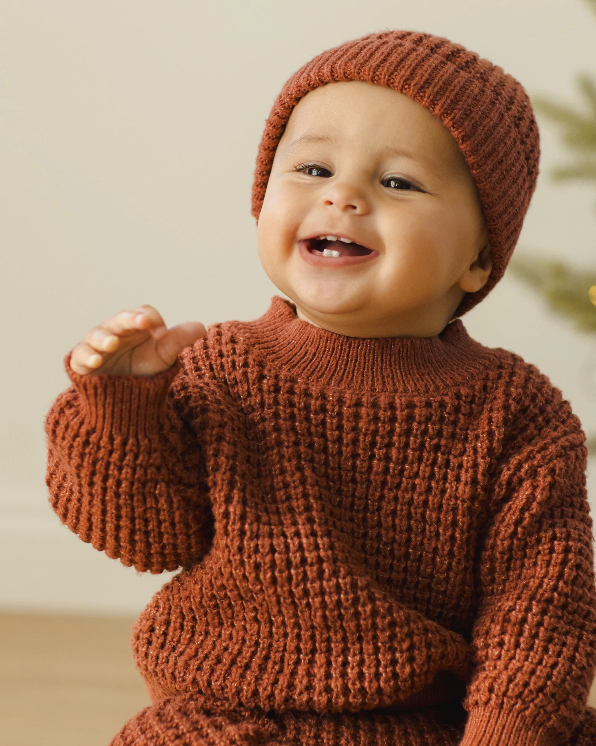 Chunky Knit Sweater || Cranberry - Image 3