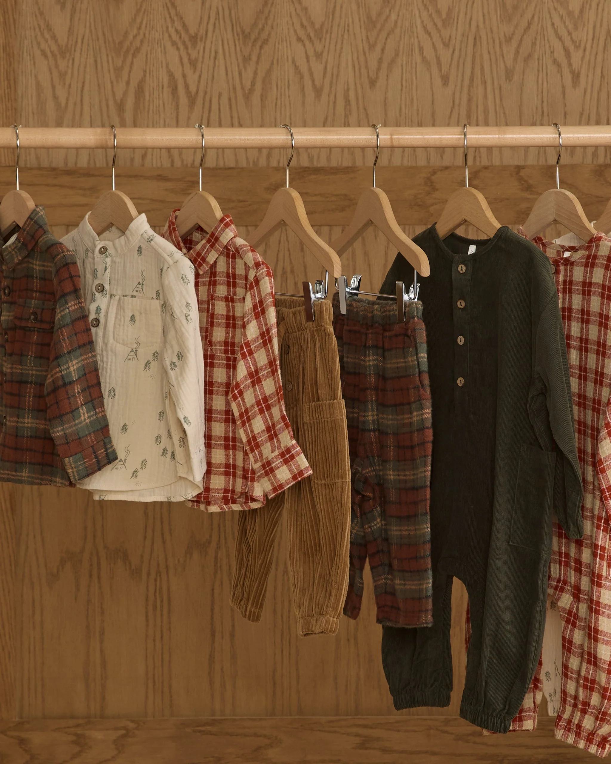 Collared Long Sleeve Shirt || Red Plaid - Image 6