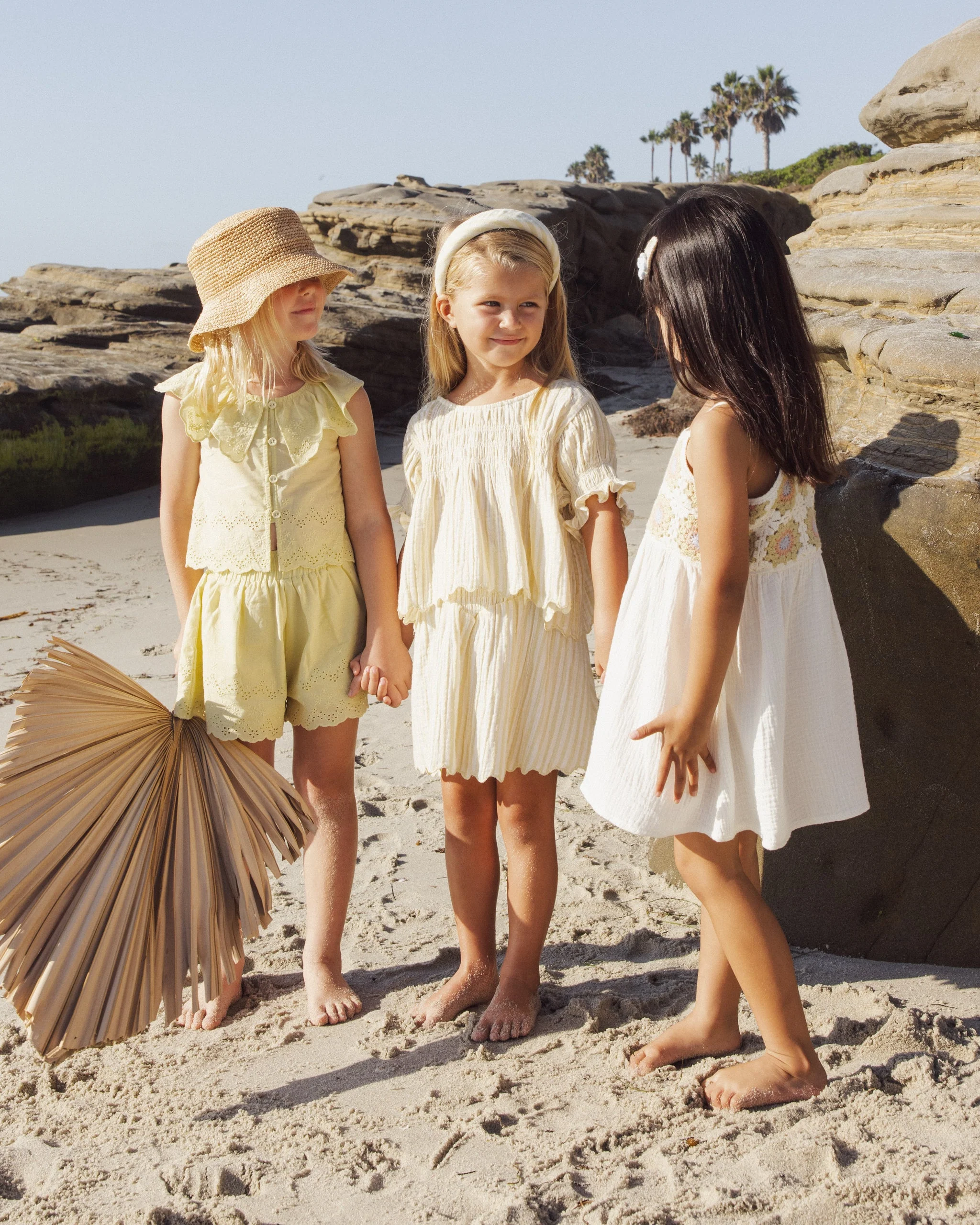 Crochet Sundress Citron Daisy Check - Image 5