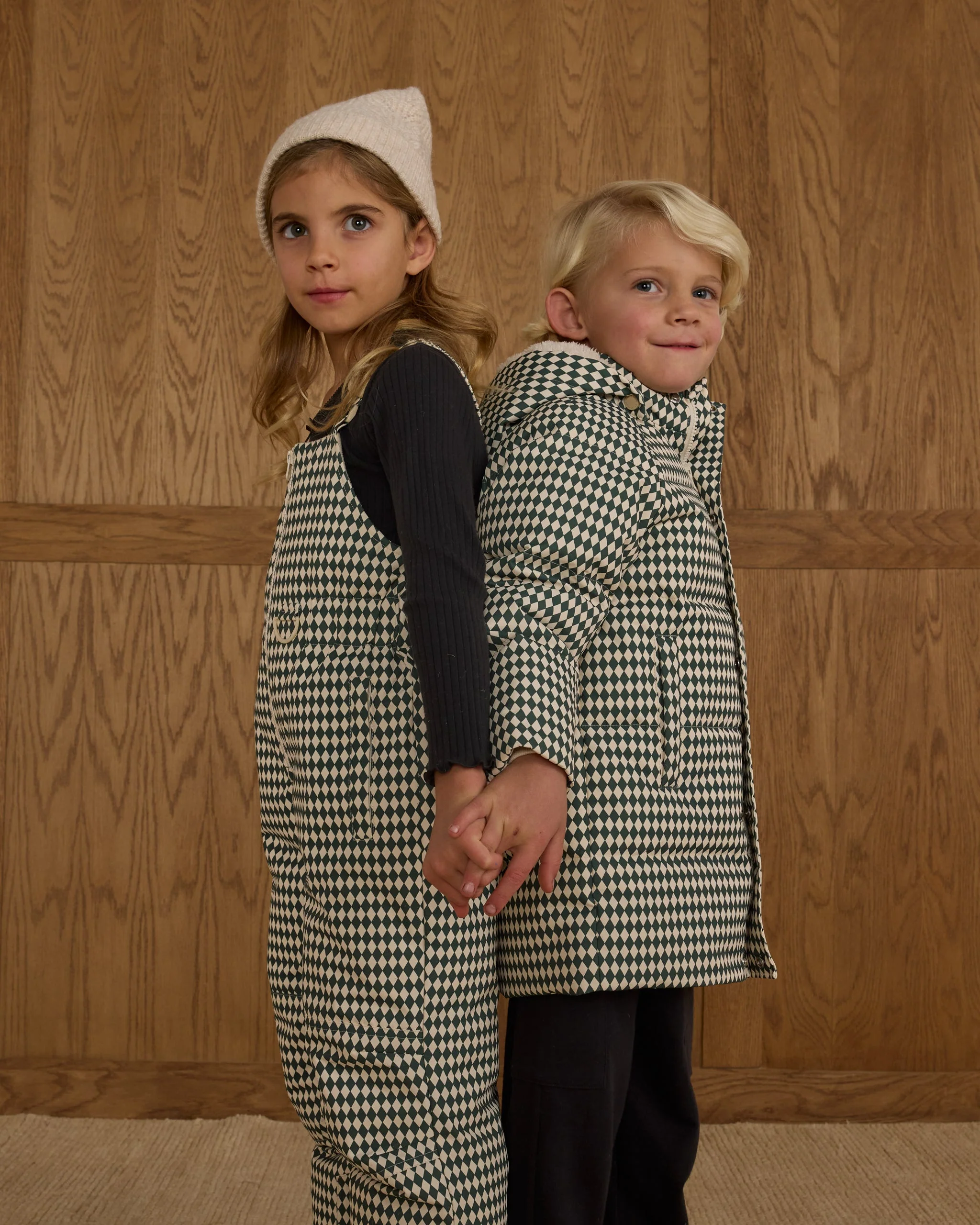 Long Down Puffer Jacket || Green Diamond - Image 6