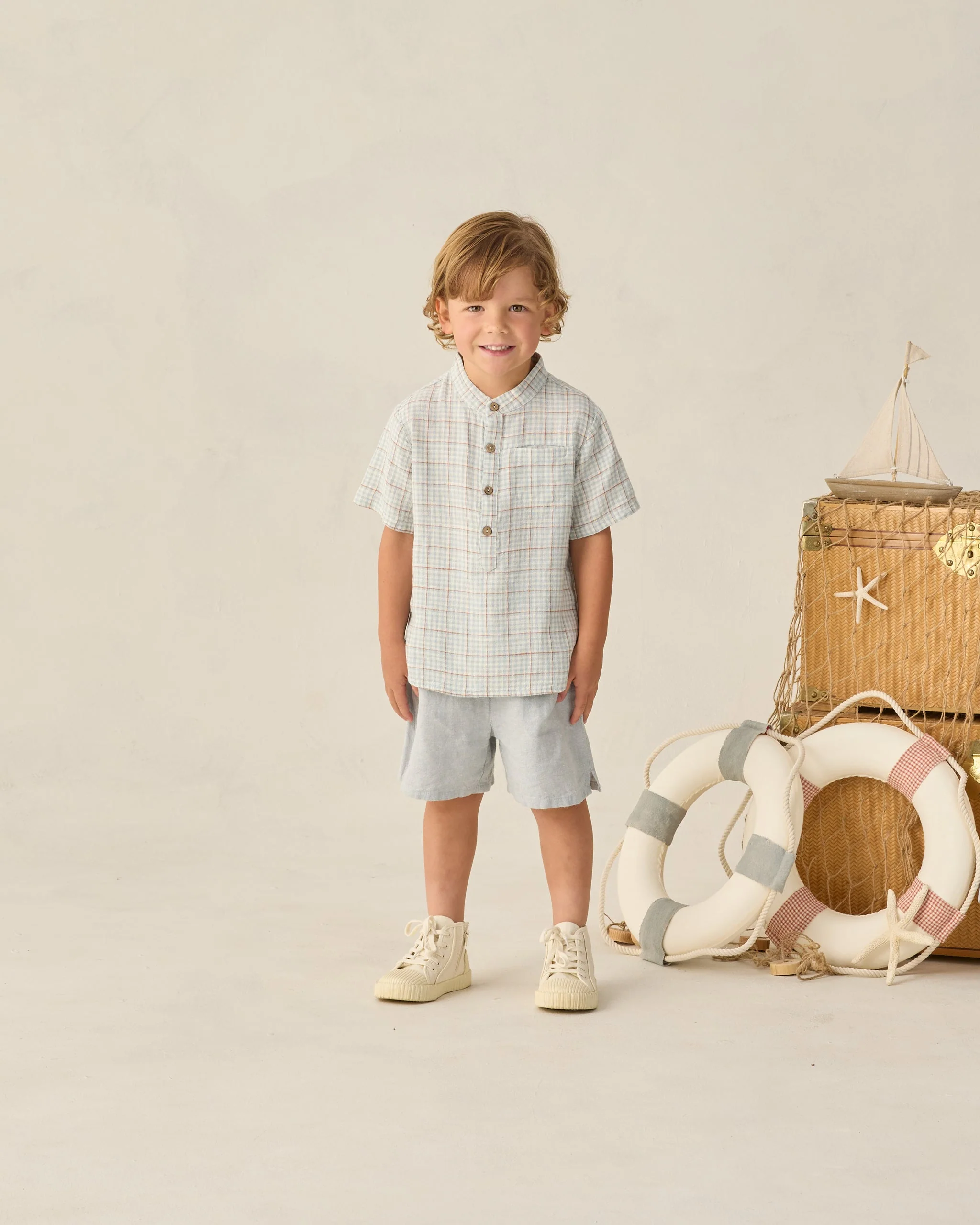 Perry Short Heathered Light Blue - Image 5