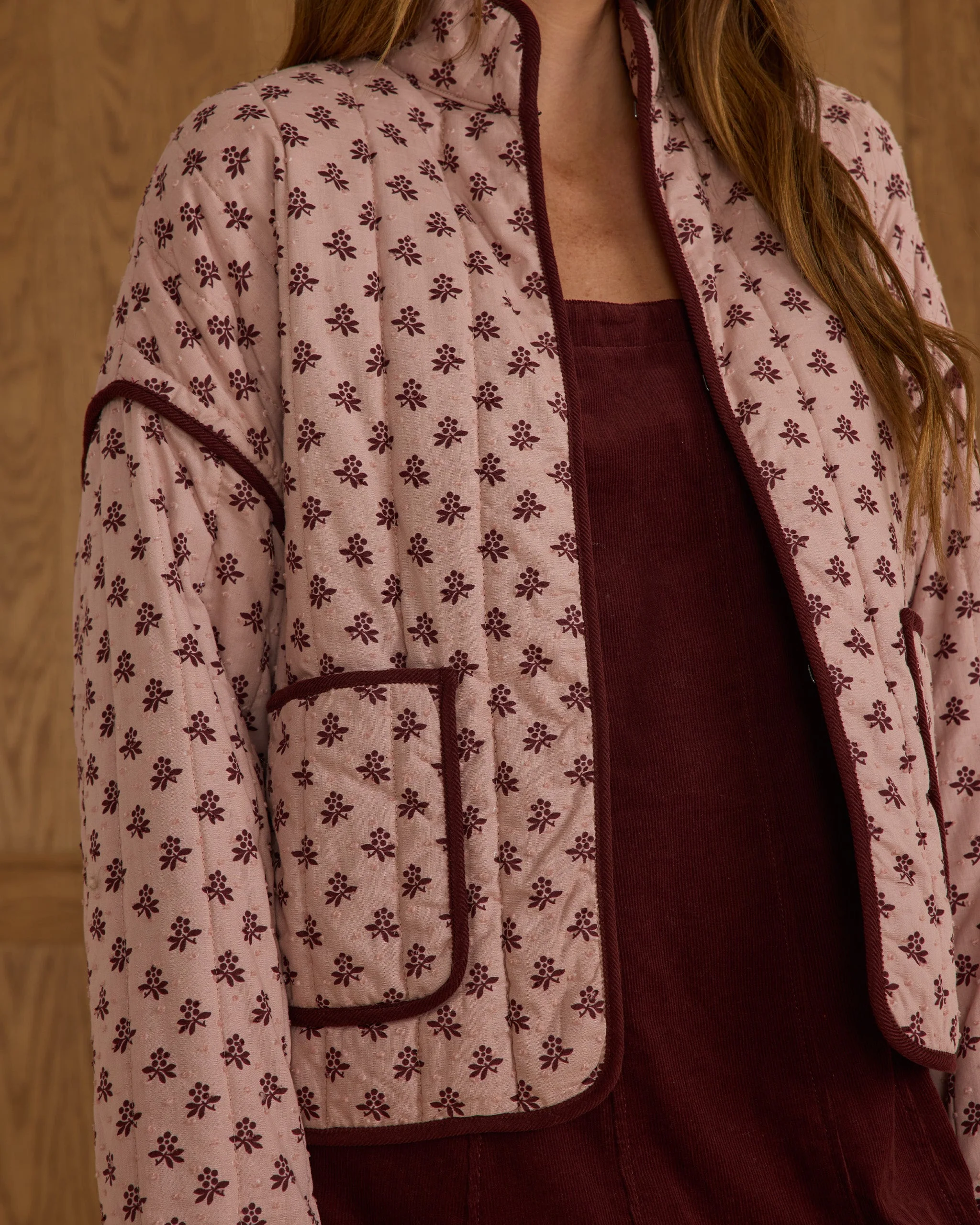Quilted Jacket | Blush Fleur - Image 3