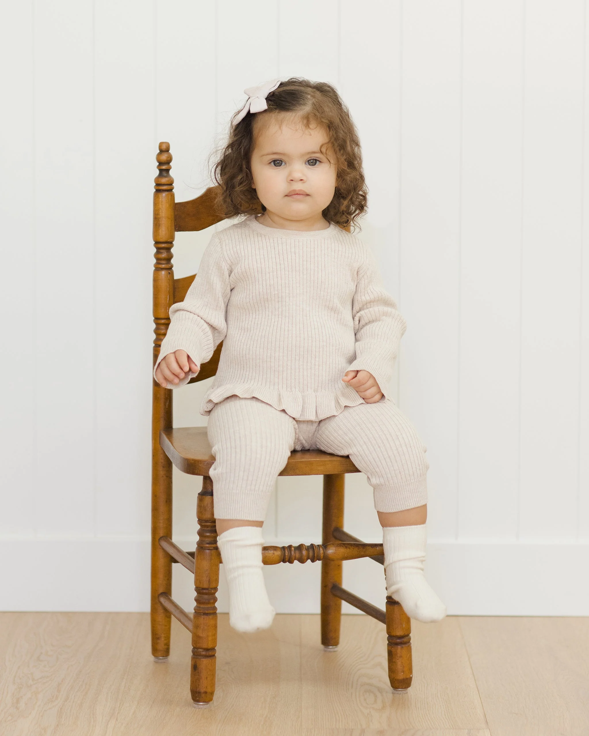 Rib Knit Legging || Lilac - Image 4