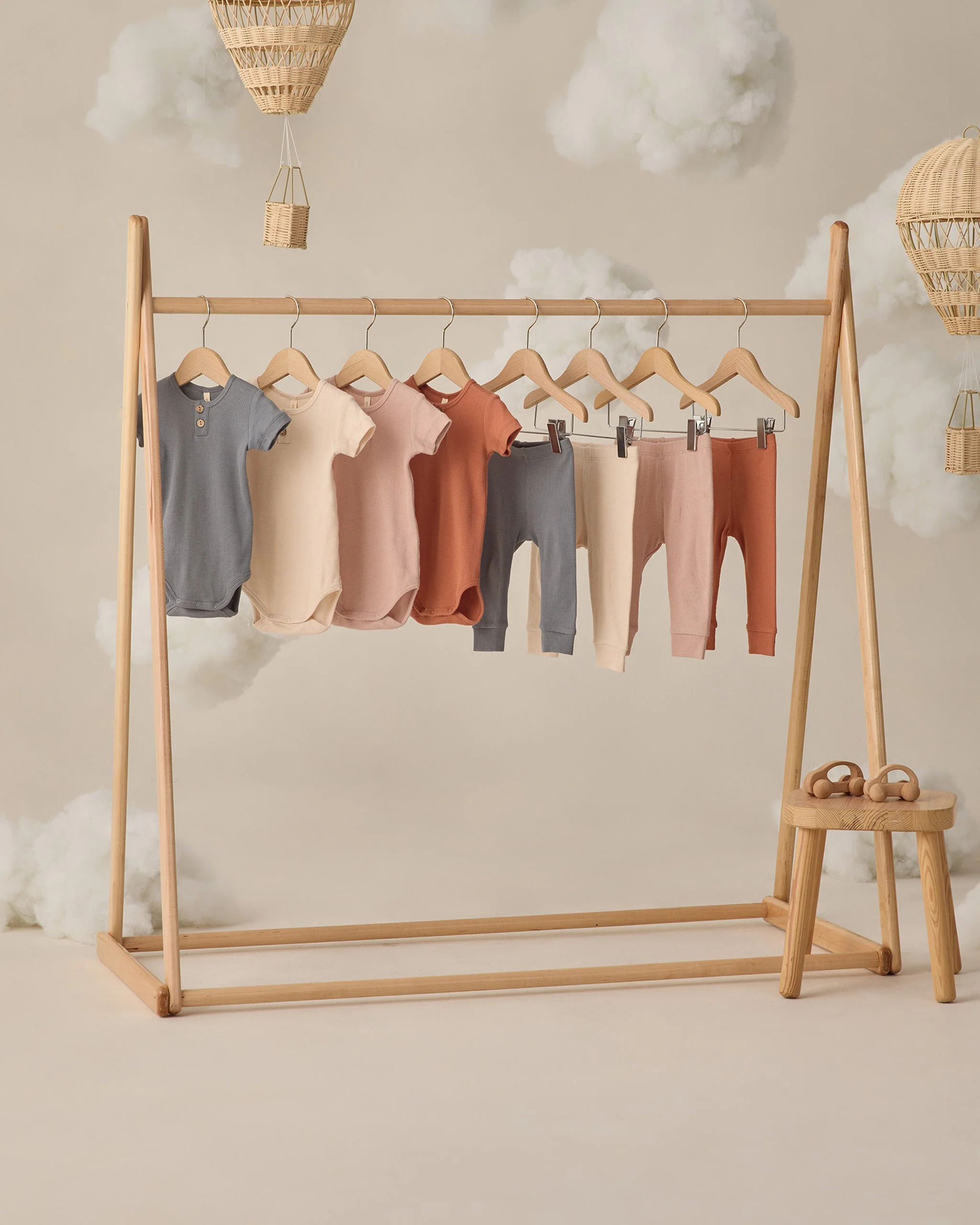 Ribbed Henley Bodysuit Poppy - Image 5