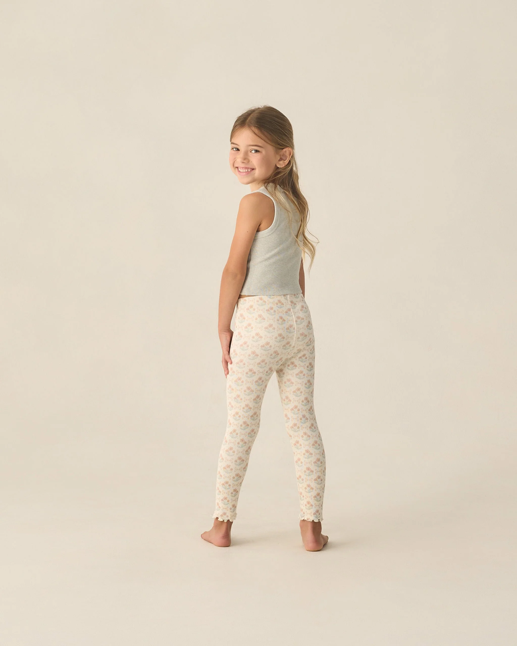 Ribbed Legging Set Blossom, Heathered Seafoam - Image 3
