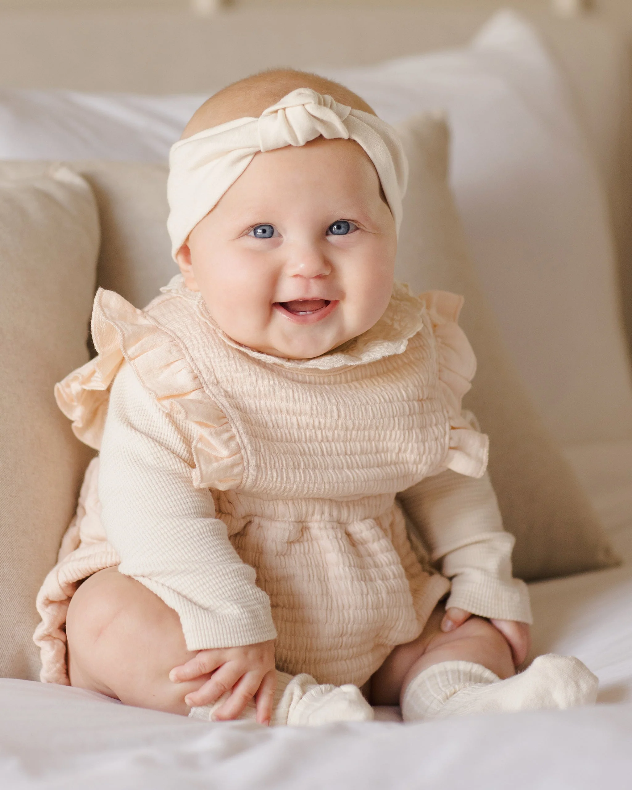 Ruffle Bubble Romper || Antique - Image 3