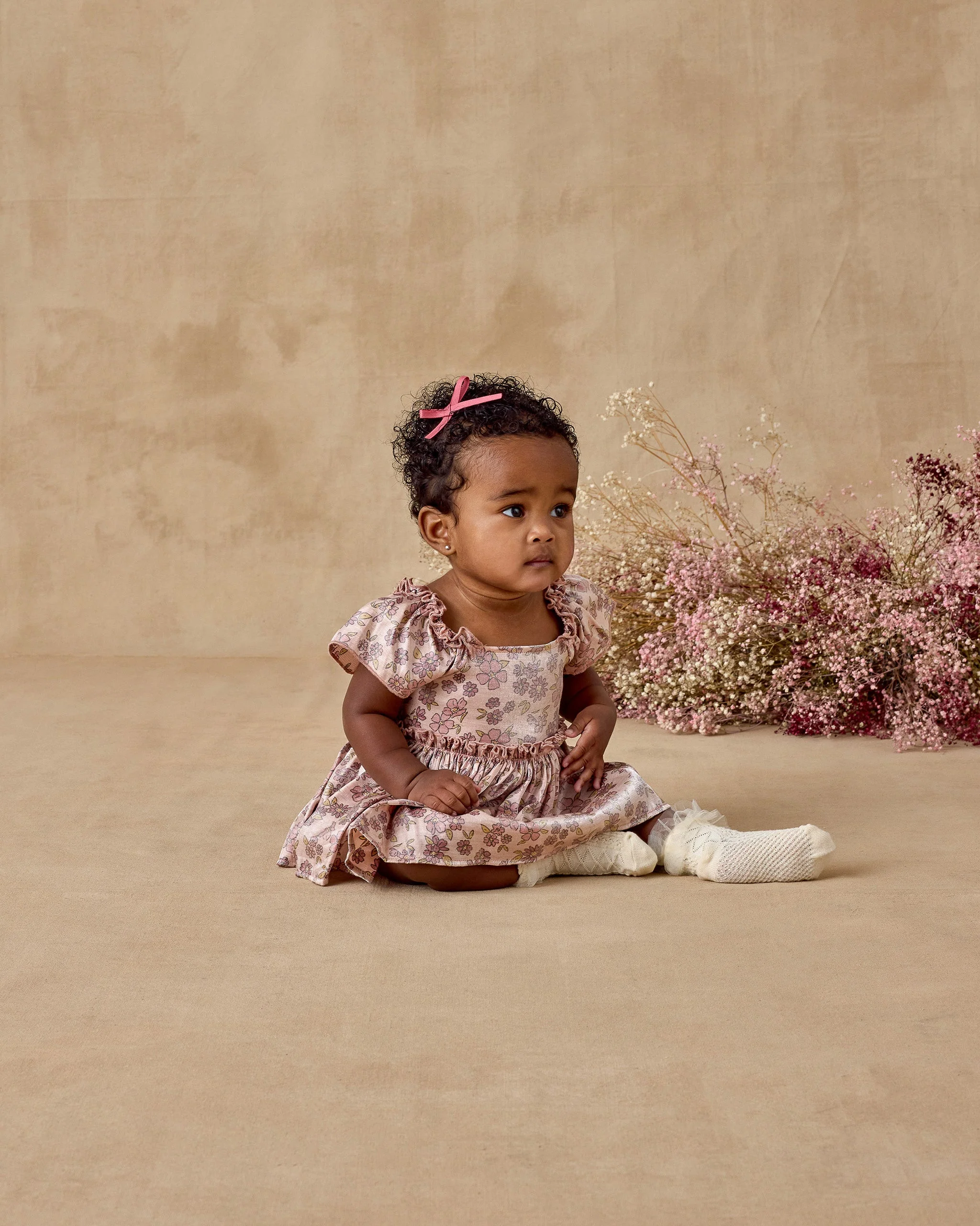 Ruffle Socks | Ivory, Raspberry - Image 3