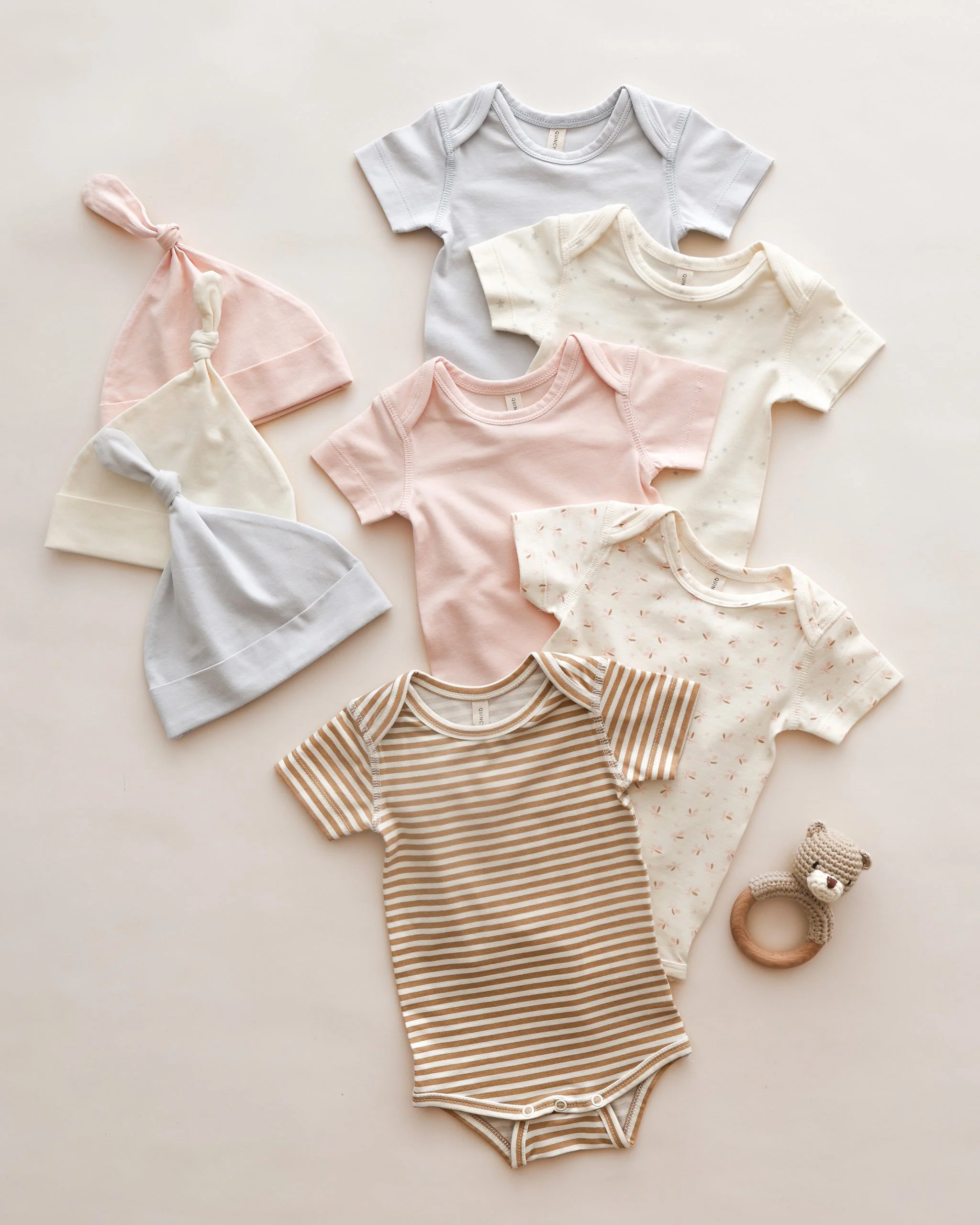 Short Sleeve One-Piece || Honey Stripe - Image 4