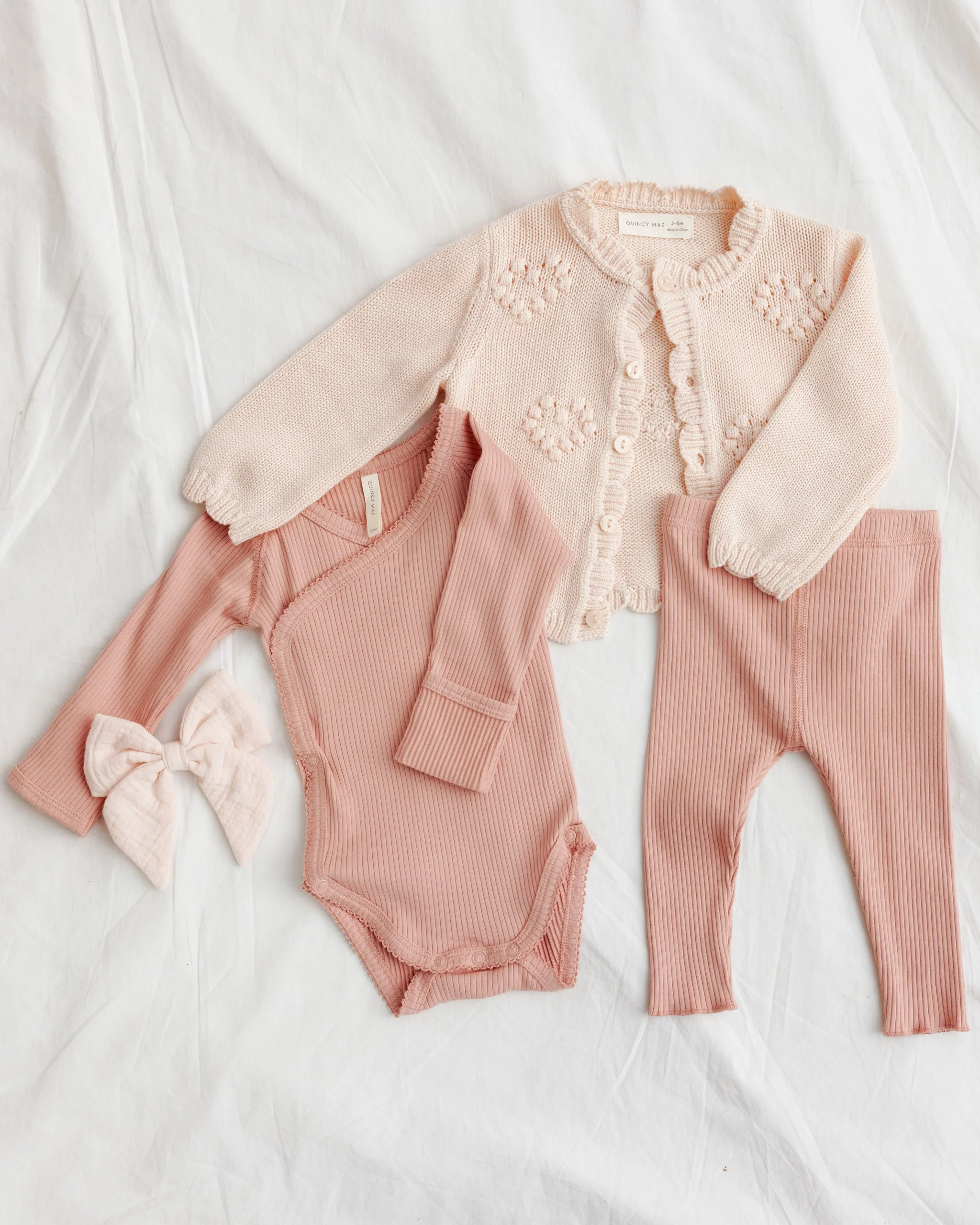 Side Snap Bodysuit Pink - Image 3