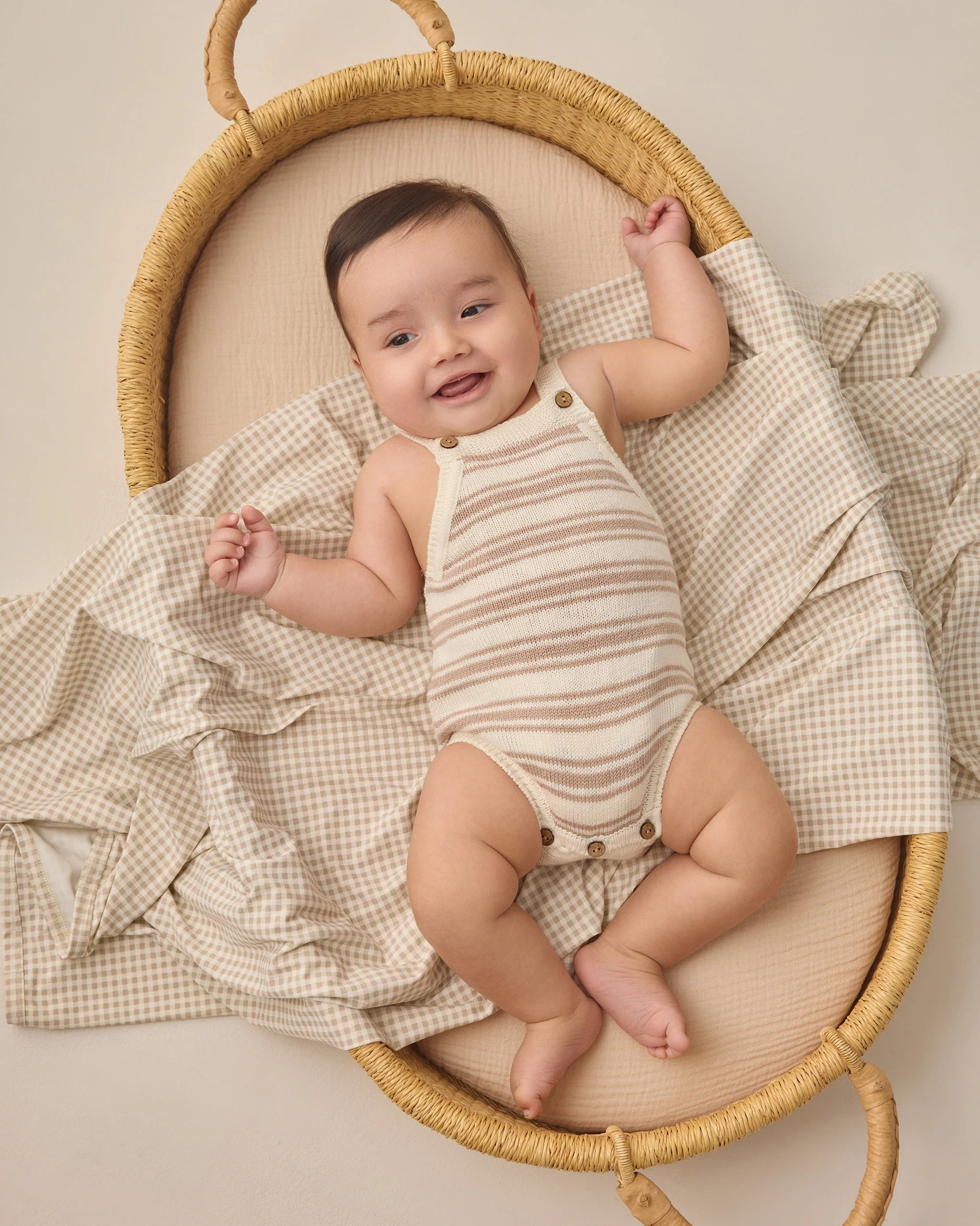Tatum Romper Oat Stripe - Image 2
