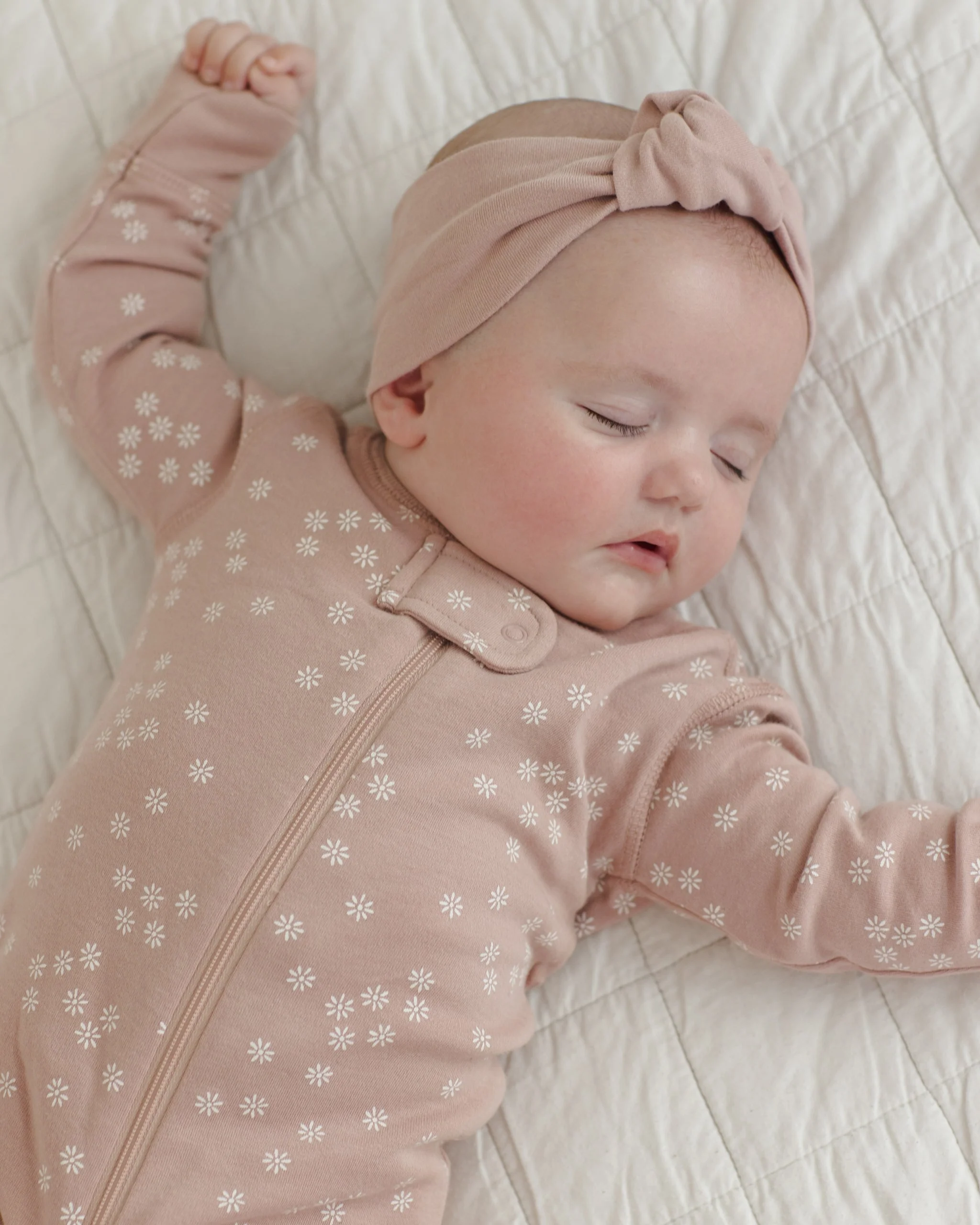 Zip Longsleeve Sleeper Mauve Daisy - Image 2