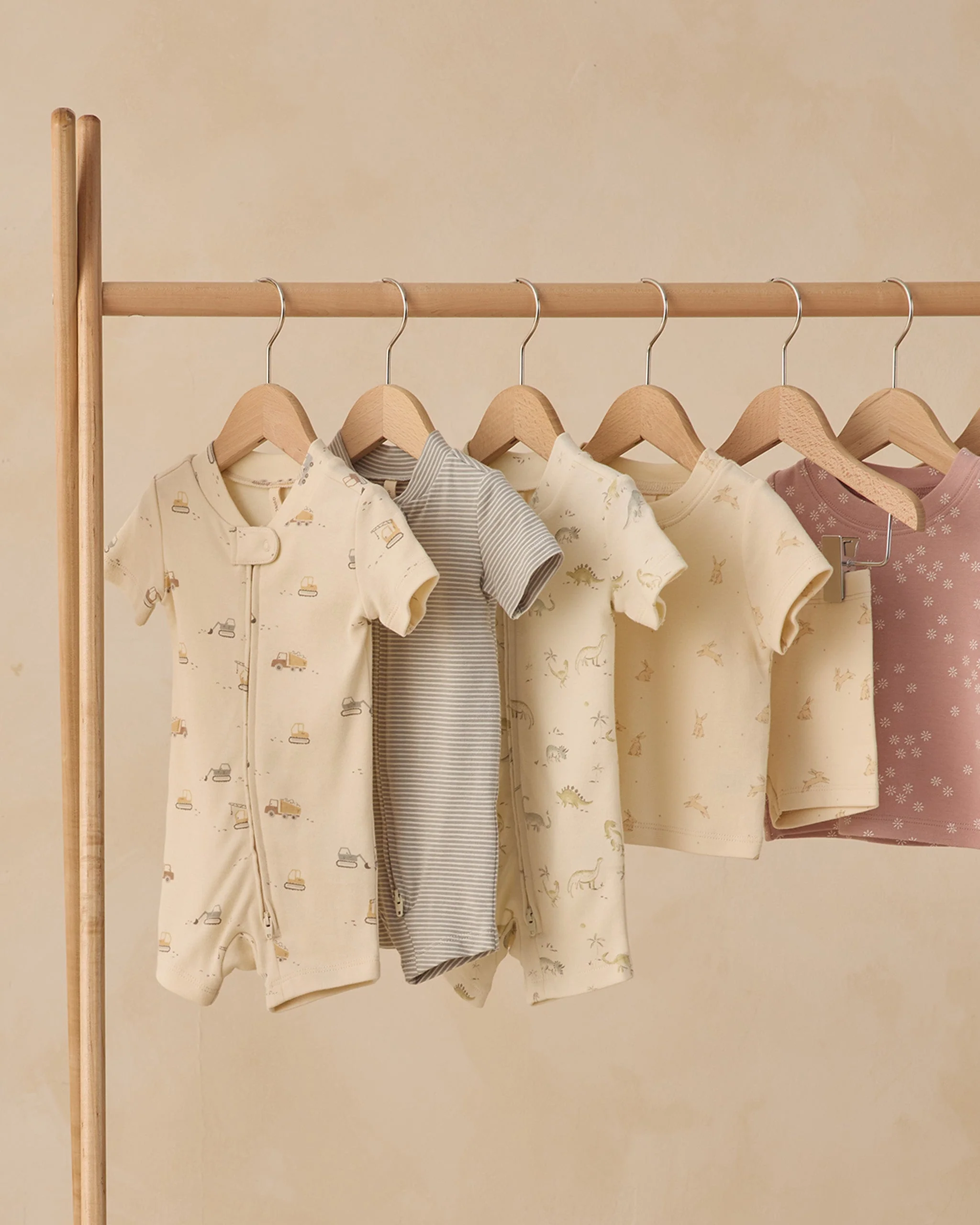 Zip Short Sleeve Sleeper Dinosaur - Image 4